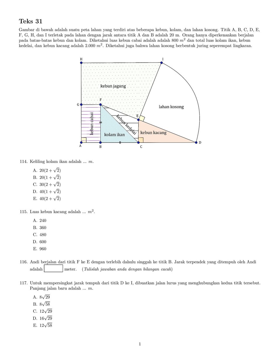 n4rciss1st_'s tweet image. Yooo... gua lanjut di sini aja yak, sekaligus mau ngasih tau kalo soalnya masih lanjut dijadiin utas di kolom komennya, jadi nggak cuman yang di pdf doang

Oh ya buat akses teks 31 + pembahasannya secara lengkap (karena convert pdf ke jpg lgi jlk) :

drive.google.com/file/d/1UqV0PV…