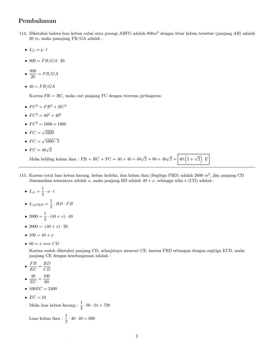 n4rciss1st_'s tweet image. Yooo... gua lanjut di sini aja yak, sekaligus mau ngasih tau kalo soalnya masih lanjut dijadiin utas di kolom komennya, jadi nggak cuman yang di pdf doang

Oh ya buat akses teks 31 + pembahasannya secara lengkap (karena convert pdf ke jpg lgi jlk) :

drive.google.com/file/d/1UqV0PV…