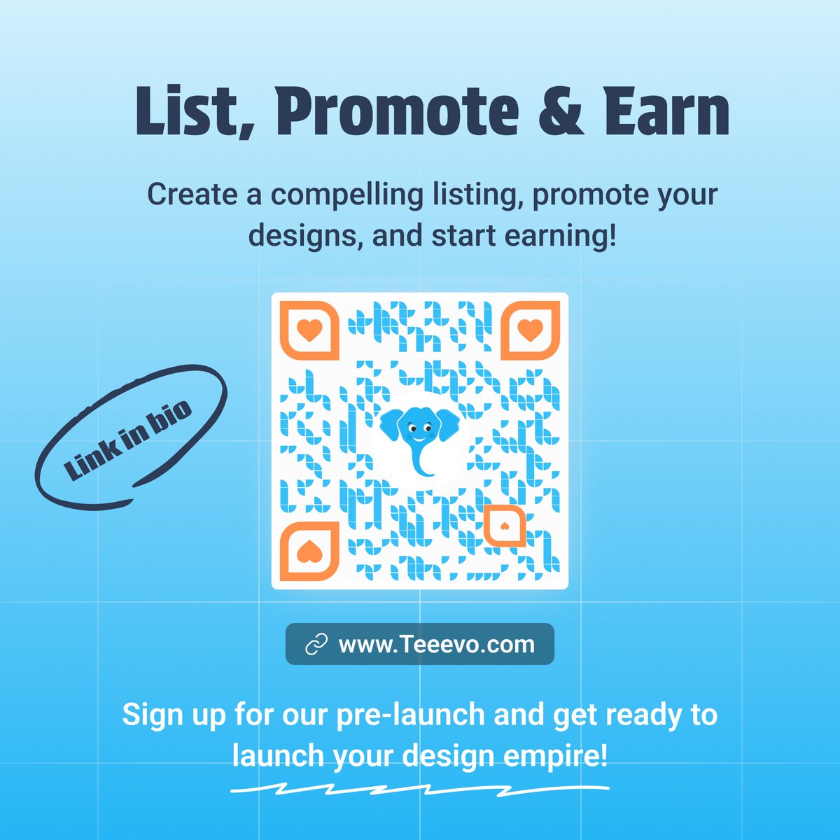 TeeEvo_com's tweet image. Ready to turn your design skills into a profitable business? Our quickstart guide will show you how to design, upload, price, and sell your t-shirts on TeeEvo. Sign up for our pre-launch and get ready to launch your design empire!#DesignAndEarn #SellYourDesigns #Onlin #PreLaunch