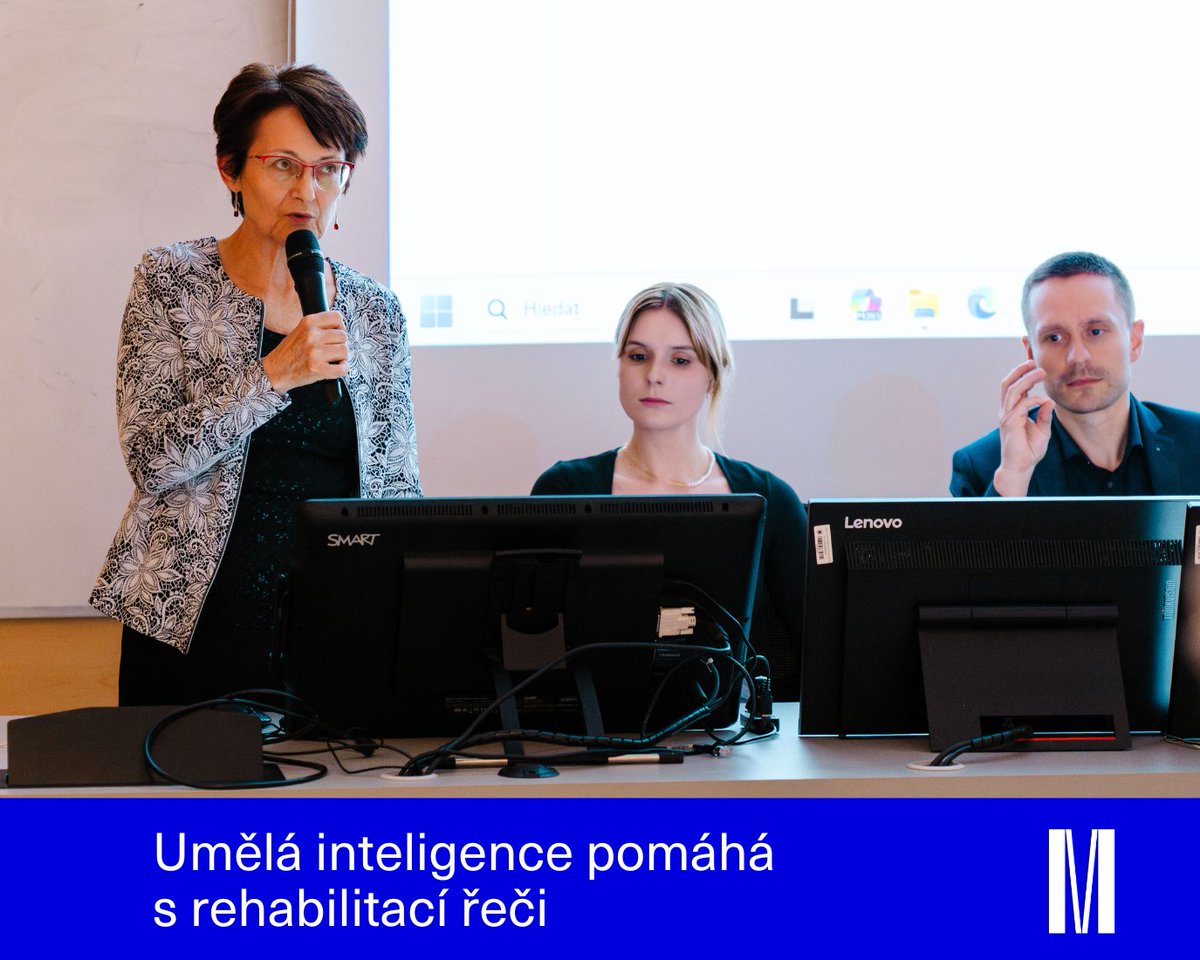 Masarykova univerzita (@muni_cz) on Twitter photo 🗣 Lidem s poruchou řeči pomůže umělá inteligence.
Multidisciplinární tým i s odborníky z <a href="/Science_MEDMUNI/">Science @ MED MUNI</a> je už jen krůček od zavedení sofistikovaného pomocníka do logopedické praxe: muni.cz/go/c7553d 🗣 Lidem s poruchou řeči pomůže umělá inteligence.
Multidisciplinární tým i s odborníky z <a href="/Science_MEDMUNI/">Science @ MED MUNI</a> je už jen krůček od zavedení sofistikovaného pomocníka do logopedické praxe: muni.cz/go/c7553d