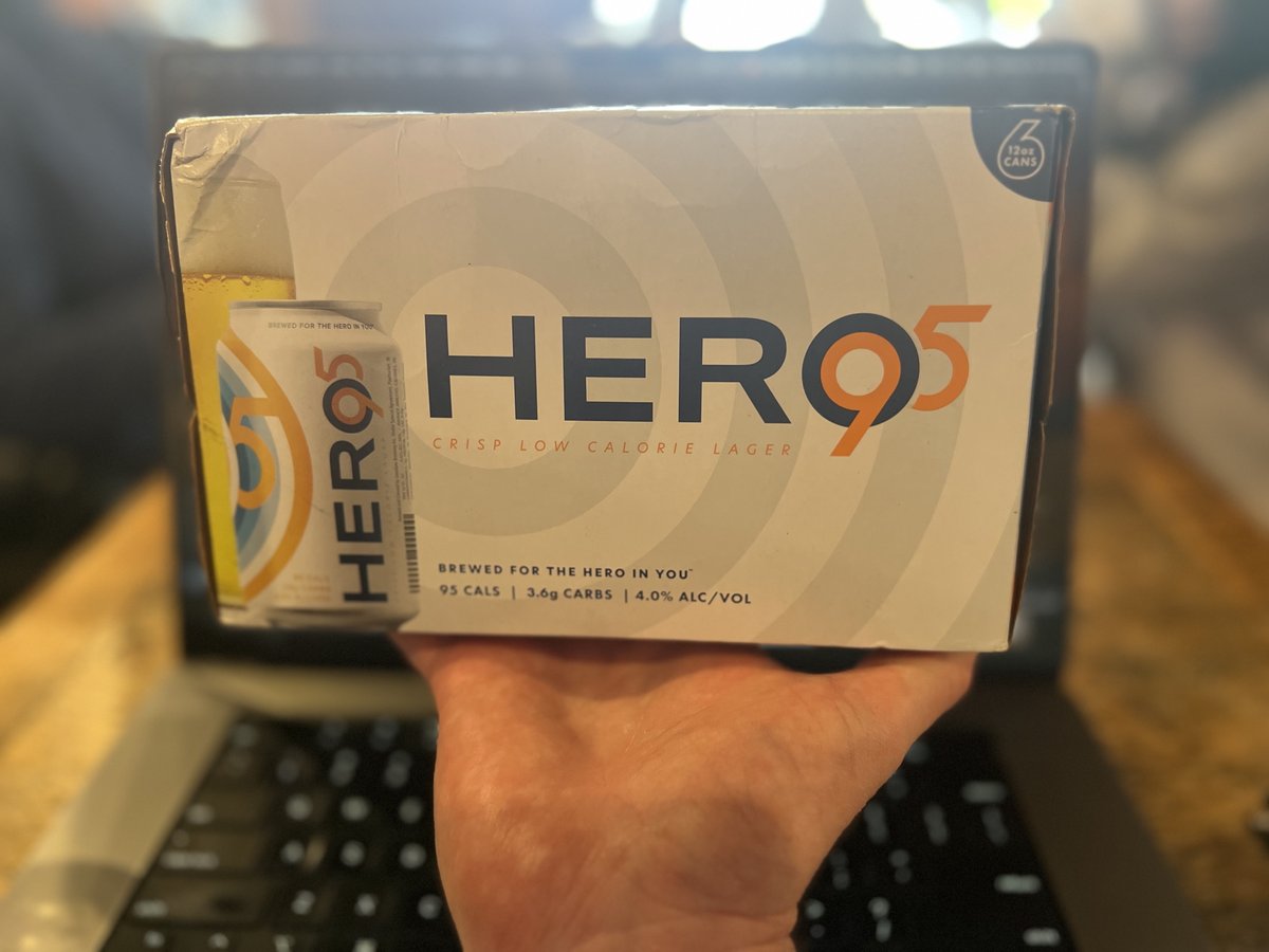 Always fun to serendipitously run into a fellow founder while working at a coffee shop. And especially great when that founder offers you a free six pack of beer. 

Thanks Todd at Hero95 (drinkhero95.com)