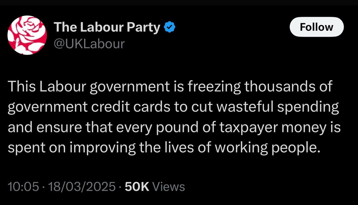 Lee Hutchinson (@lee_hutchinson) on Twitter photo Can’t believe <a href="/UKLabour/">The Labour Party</a> had the gall to post this today. “Freezing government credit cards”, I think they mean freezing thousands of pensioners…
£Billions overseas for the climate initiative
£20 billion + on carbon capture
Illegal immigrants £8 million A DAY & rising Can’t believe <a href="/UKLabour/">The Labour Party</a> had the gall to post this today. “Freezing government credit cards”, I think they mean freezing thousands of pensioners…
£Billions overseas for the climate initiative
£20 billion + on carbon capture
Illegal immigrants £8 million A DAY & rising