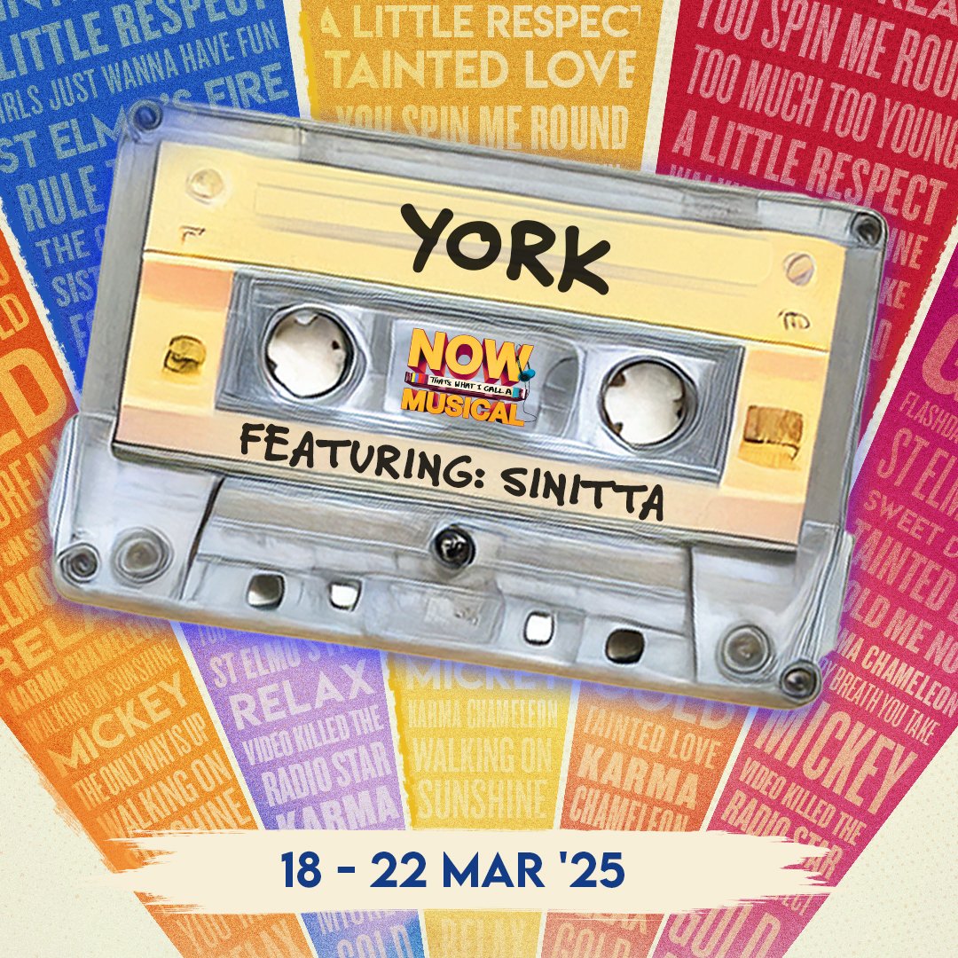 TheNOWMusical (@thenowmusical) on Twitter photo Tonight… NOW That’s What I Call a Musical arrives in York until Sat 22 March!🎶✨
Get ready for a night of non-stop 80s classics at <a href="/grandoperayork/">Grand Opera House York</a> starring the fabulous <a href="/sinittaofficial/">Sinitta 16</a> and our incredible cast <a href="/SamBaileyREAL/">Sam Bailey Official</a> <a href="/Nina_Wadia/">Nina Wadia OBE</a> 🎤
Tickets at the link in our bio🎟️ Tonight… NOW That’s What I Call a Musical arrives in York until Sat 22 March!🎶✨
Get ready for a night of non-stop 80s classics at <a href="/grandoperayork/">Grand Opera House York</a> starring the fabulous <a href="/sinittaofficial/">Sinitta 16</a> and our incredible cast <a href="/SamBaileyREAL/">Sam Bailey Official</a> <a href="/Nina_Wadia/">Nina Wadia OBE</a> 🎤
Tickets at the link in our bio🎟️