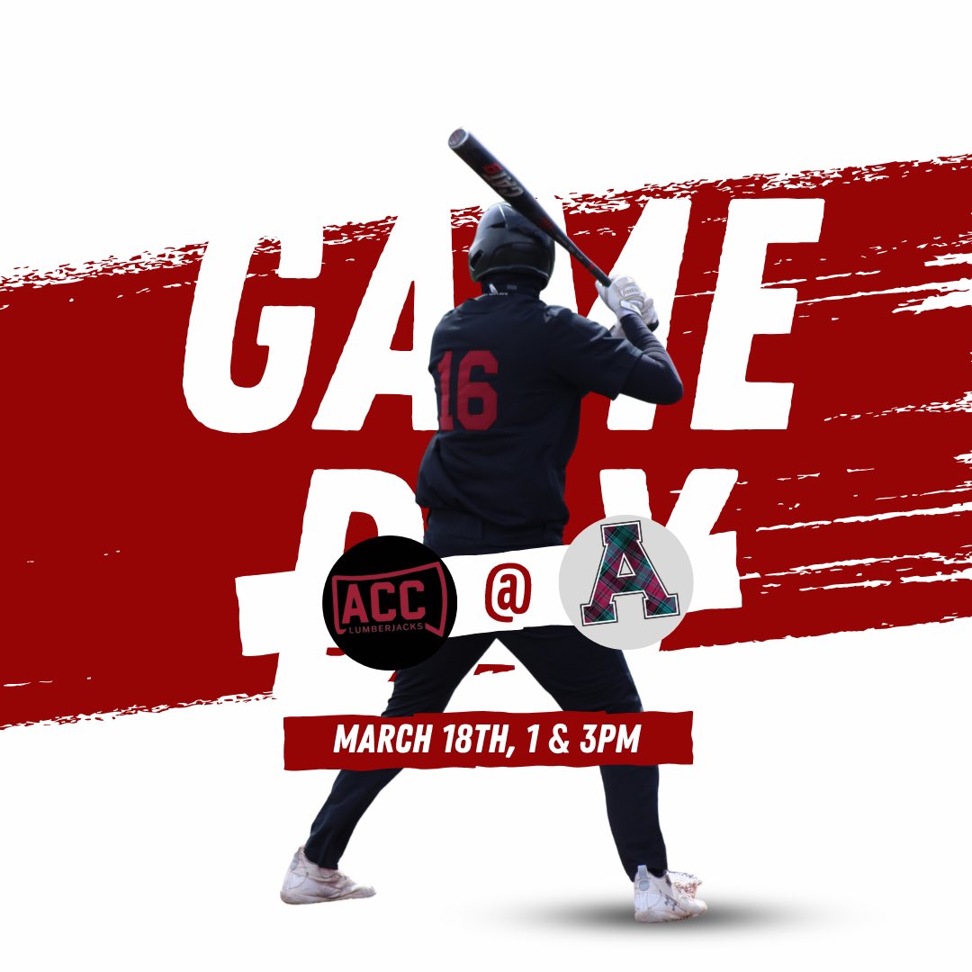 IT’S LUMBERJACK GAME DAY! 🔥 The Lumberjacks are on the road again today to play at Alma College. #Lumberdawgs