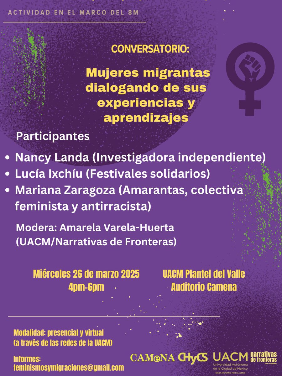 Les invitamos a nuestro conversatorio con mujeres migrantes para conocer más sobre sus experiencias.