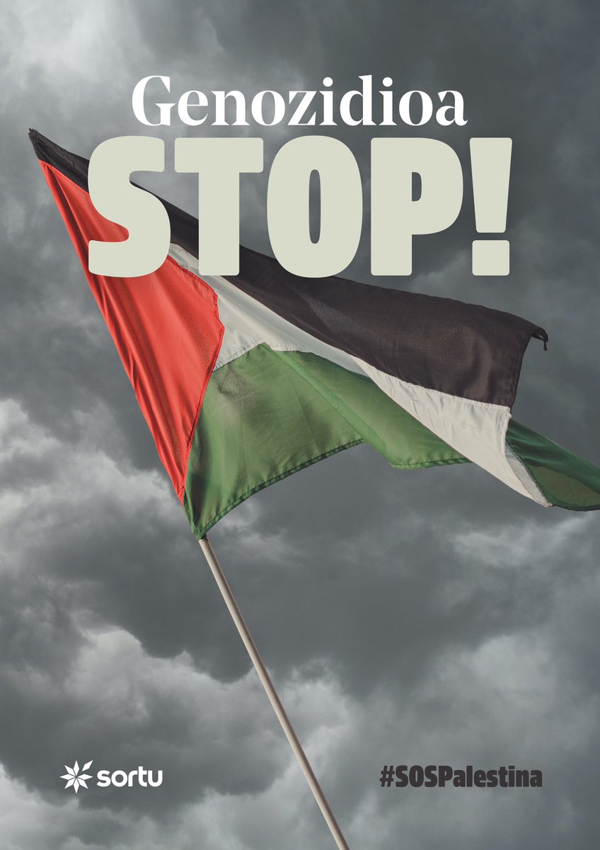 Erabat onartezina da Israelek Palestinaren aurkako erasoai berriz ekitea.

Europar Batasunak Isralgo gobernuarekin dituen harremanak eten behar ditu berehala.

#PalestineGenocide 
#SOSPalestina