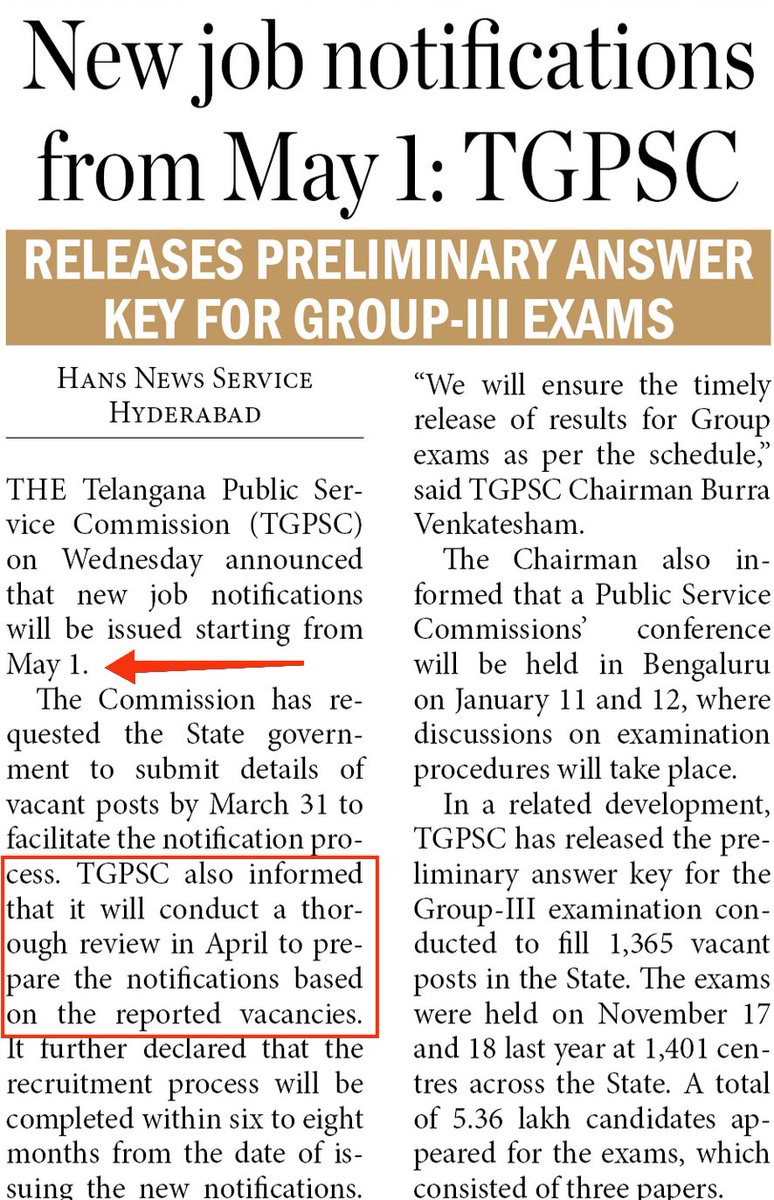 RCN_2016's tweet photo. @AspirantsTspsc @revanth_anumula @OffDSB @UttamINC @bandisanjay_bjp @KTRBRS @BRSHarish @BVenkateshamIAS @revanth_anumula @Bhatti_Mallu @CPRO_TGCM @ayodhya_boreddy @TelanganaCMO @VenkatBalmoor @DrRiyazWgl @Ponnam_INc 

Lakhs of TGPSC job Aspirants are waiting for new notifications. Hope #TGPSC will release job notifications starting from 1st May, 2025 as committed. https://t.co/QyofJ8LvXb