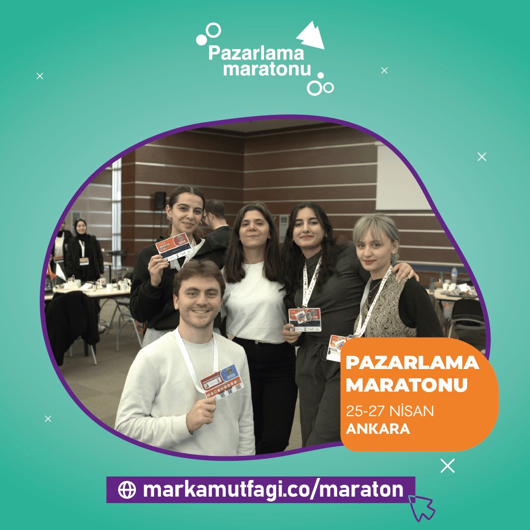 markamutfagico's tweet photo. ✨Bu maratonda yeni bakış açıları kazanacak, birlikte öğrenecek ve gelişeceğiz. Eğer sen de pazarlama alanında kendini geliştirmek, ilham almak ve yeni fikirler keşfetmek istiyorsan bu yolculukta yerini al!

📌Başvurmak için: https://t.co/JZ4QRWtIOM

#PazarlamaMaratonu https://t.co/XLVgp2nUXu