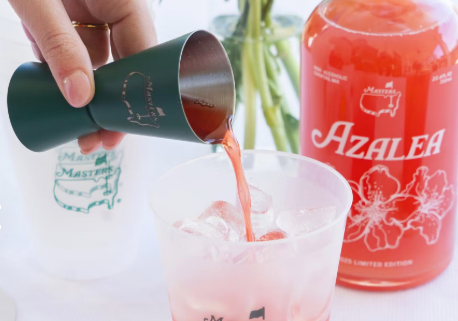 JoshACarpenter's tweet photo. . @TheMasters is adding a new "Azalea" cocktail mix package to its "Taste of the Masters" offerings this year. Costs $64.95 and includes a branded cocktail mix bottle (no alcohol), cups, recipe card and Masters-themed jigger: https://t.co/LRtZk8J4S1 https://t.co/IyrCZpTGYX