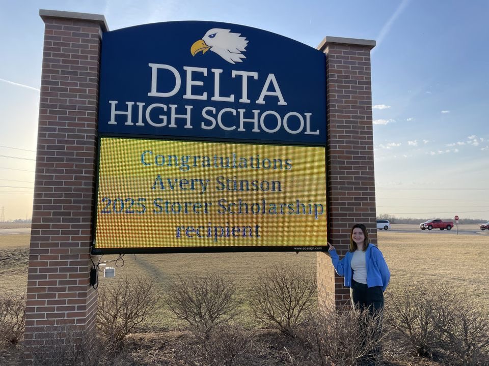 We are proud of Avery for winning this prestigious scholarship!