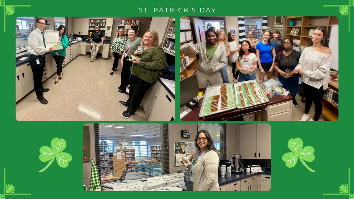 Siegel High Beta (@siegelbeta) on Twitter photo The Siegel Beta Club and librarians hosted “It’s Your Lucky Day” in the library, sharing treats and resources with faculty and staff!
<a href="/SiegelLibrary/">Siegel Stars Library</a> <a href="/SiegelHighStars/">Siegel High School</a> The Siegel Beta Club and librarians hosted “It’s Your Lucky Day” in the library, sharing treats and resources with faculty and staff!
<a href="/SiegelLibrary/">Siegel Stars Library</a> <a href="/SiegelHighStars/">Siegel High School</a>