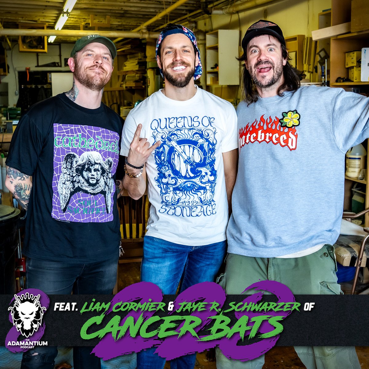 The ADAMantium (@adamrharrison) on Twitter photo >> <a href="/treadwellmoto/">Liam Joseph Cormier</a> & Jaye R. Schwarzer of <a href="/cancerbats/">Cancer Bats</a> join us on #TheAdamantiumPodcast to discuss their next album, 20 years in the music industry, their side hustles, Bat Sabbath, skateboarding, Japanese earthquakes, <a href="/TimHortons/">Tim Hortons</a> and <a href="/aof_official/">ALEXISONFIRE</a>.
tinyurl.com/yc738cu8 >> <a href="/treadwellmoto/">Liam Joseph Cormier</a> & Jaye R. Schwarzer of <a href="/cancerbats/">Cancer Bats</a> join us on #TheAdamantiumPodcast to discuss their next album, 20 years in the music industry, their side hustles, Bat Sabbath, skateboarding, Japanese earthquakes, <a href="/TimHortons/">Tim Hortons</a> and <a href="/aof_official/">ALEXISONFIRE</a>.
tinyurl.com/yc738cu8