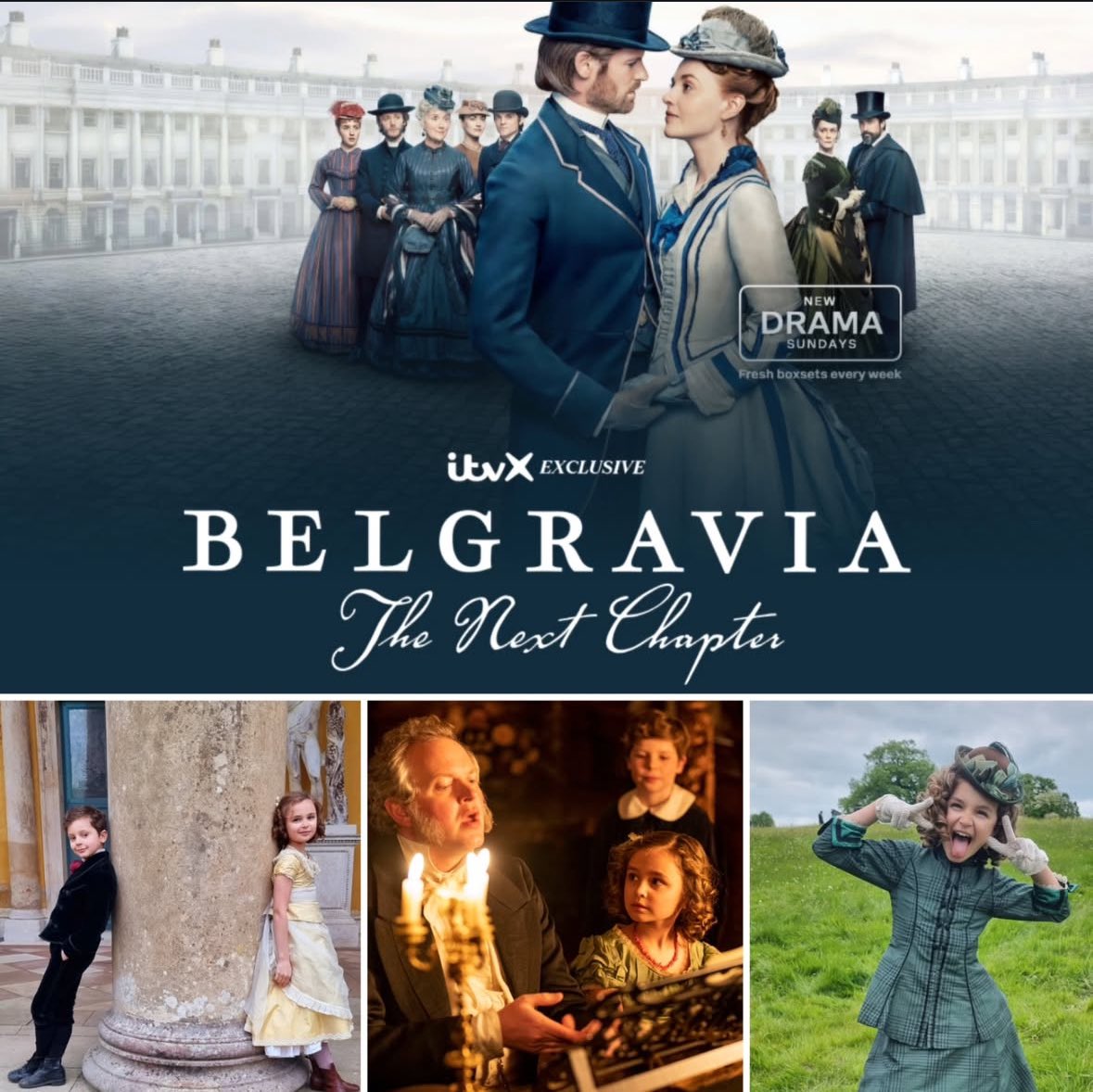 ChrystelArts's tweet photo. Belgravia: The Next Chapter is now in ITVX! Keep an eye out for our client Jayda as Amelia Rochester 👒 https://t.co/D4Km1ak5S1