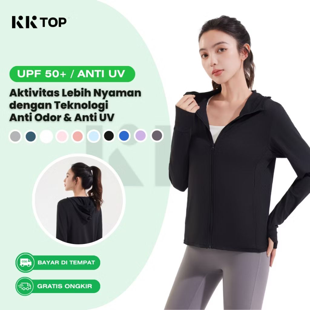 Cek KKTOP Jaket Olahraga Anti UV Wanita Baju Olahraga UPF50+ Breathable Outdoor Cepat Kering (J001) dengan harga Rp81.900. Dapatkan di Shopee sekarang! s.shopee.co.id/7V2NP7hkyD?sha…