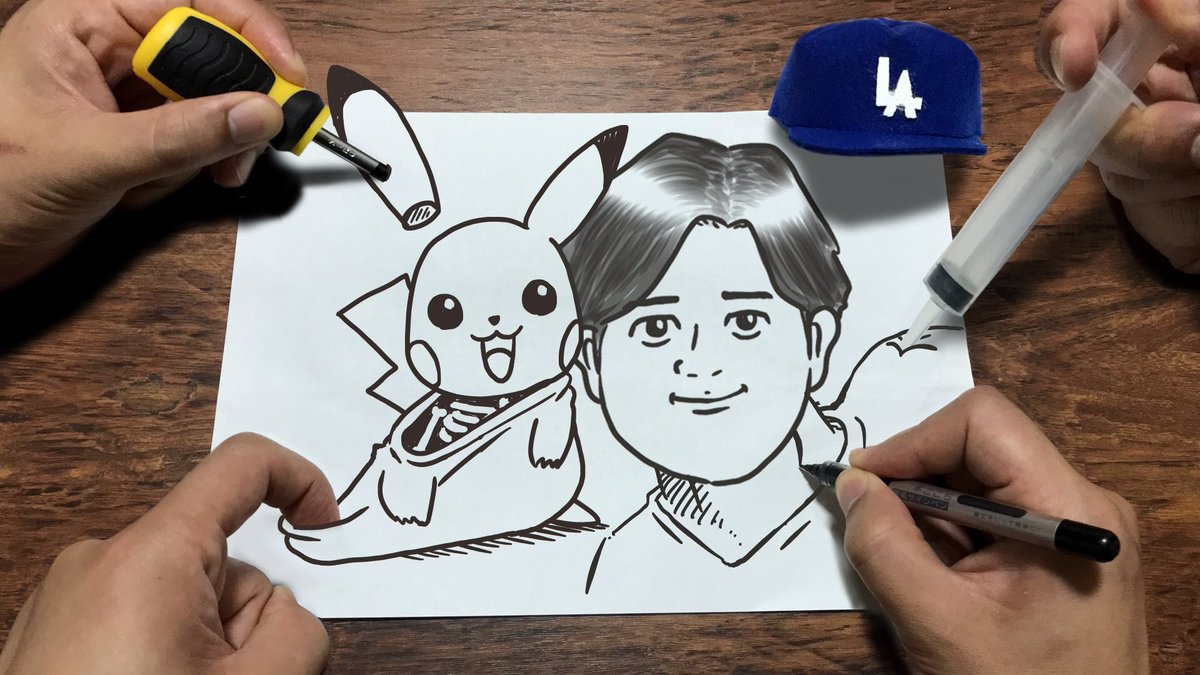 まさかこのパラデル漫画を作った後に日本でこの光景が見れるなんて、、
https://t.co/kSsk2x7Nwp
ピカチュウを分解して大谷翔平にしてみた【パラデル漫画】