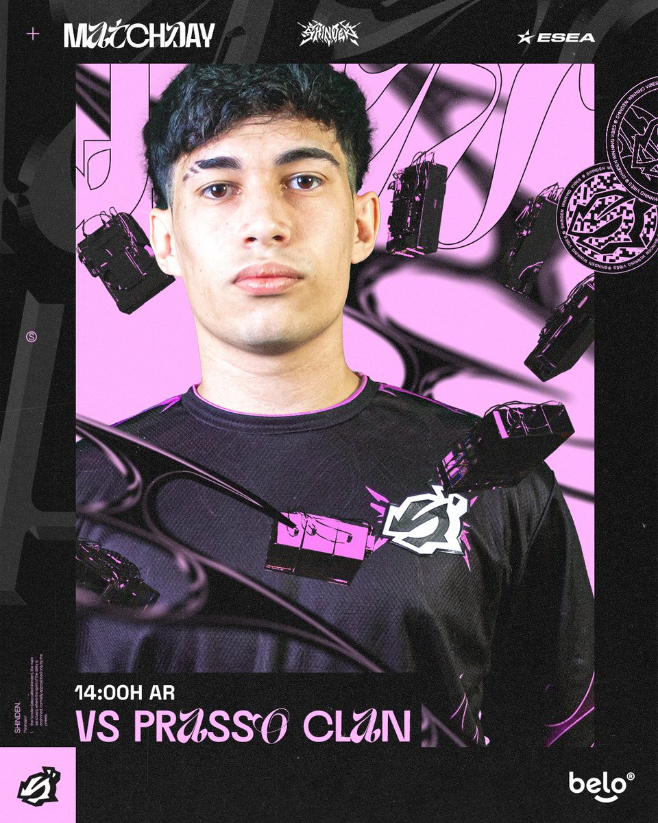 Vamos por la clasificación a la ESL Challenger League 🔝

⏰ 11:00 AM 🇲🇽 | 14:00 PM 🇦🇷🇨🇱🇧🇷 | 18:00 PM 🇪🇸
📺 twitch.tv/shindengg