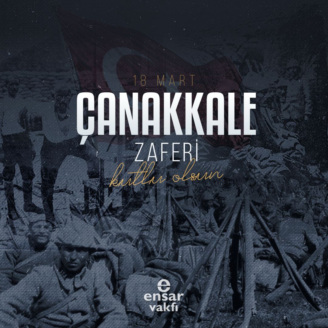 "Şüheda fışkıracak toprağı sıksan şüheda!"
Bu toprakları vatan yapan aziz şehitlerimizi rahmet, minnet ve saygıyla anıyoruz. Çanakkale, bir milletin inancının, fedakârlığının ve bağımsızlık aşkının destanıdır!

Çanakkale Zaferi’nin 110. yılı kutlu olsun!🇹🇷

#ÇanakkaleGeçilmez