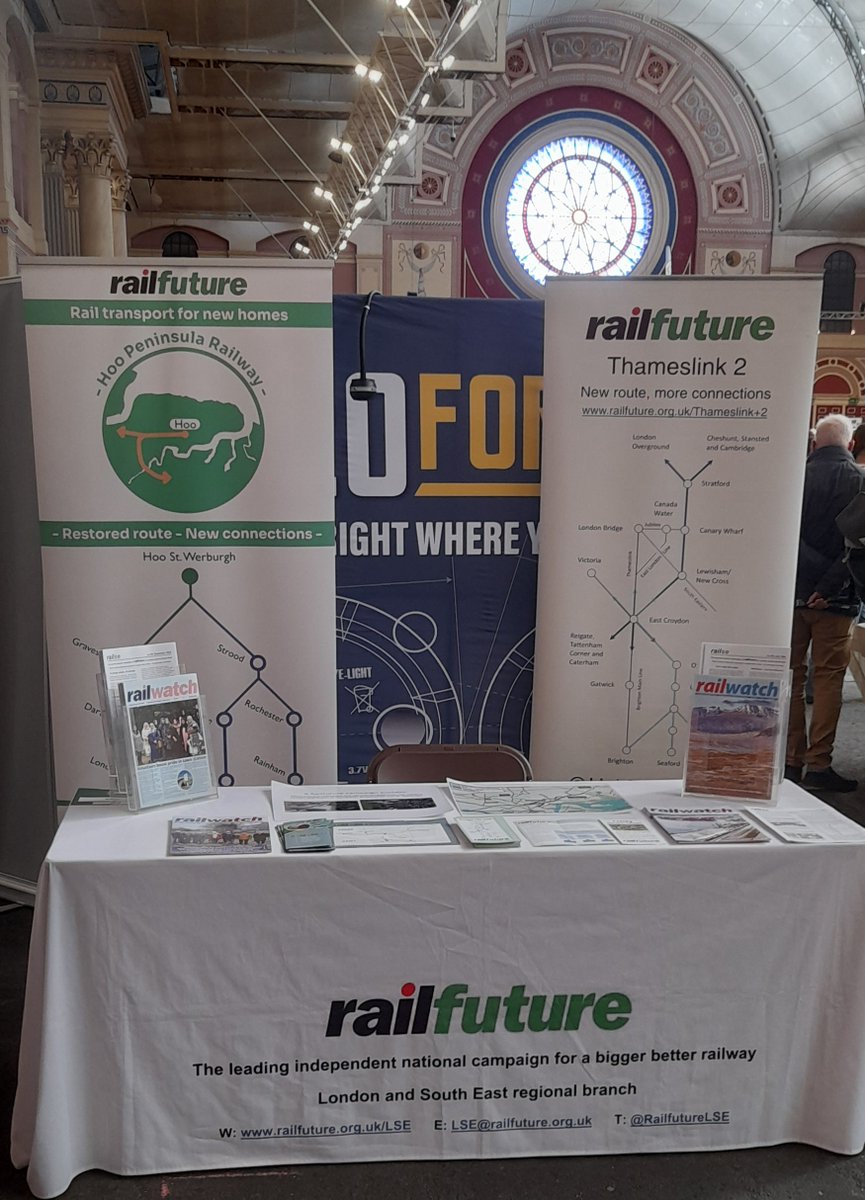 and for those wishing to visit us but couldn't, for our Hoo Peninsula Railway campaign see our response to Medway's latest consultation: railfuture.org.uk/display3977 and for our <a href="/Uckfield_Lewes/">BridgeTheGap</a> campaign see our response to Lewes District's latest consultation: railfuture.org.uk/display3955