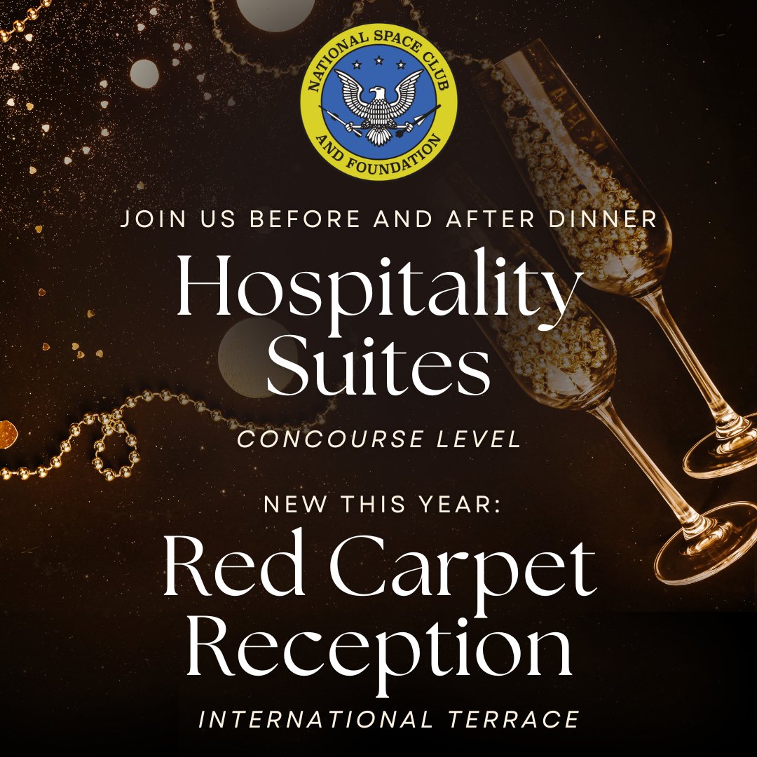 Make the most of your Goddard Memorial Dinner experience!

Join us before and after the dinner at the Red Carpet Reception &amp; Hospitality Suites for great company, delicious desserts, and refreshing drinks. It’s the perfect way to celebrate an unforgettable night! #GoddardDinner
