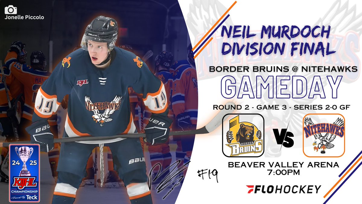 BVNitehawks's tweet image. 🦅 NITEHAWKS GAMEDAY 🦅

Back on home ice and looking to get our first win of the series!

✍🏻 #19 Brady Magarrell
🏒GF Leads Series 2-0

📍BV Arena
🆚 @BorderBruins 
⏰ 7:00 PM PST
📺FloHockey
#Nitehawks🦅 #KIJHL #QuestForTheCup🏆