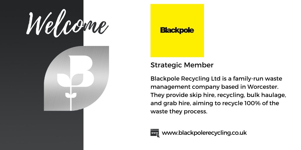 We're thrilled to welcome our newest Strategic Member, Blackpole Recycling, to the Herefordshire &amp; Worcestershire Chamber of Commerce!

Find out more about our newest Strategic Member: blackpolerecycling.co.uk