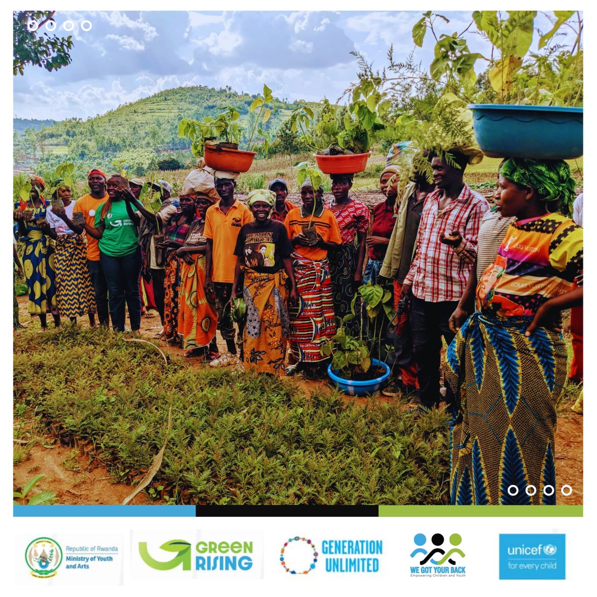 WGYB_NGO's tweet photo. Do you still wonder where you will find a job and who will come after you? Here's the answer. Through #GreenRising, we are addressing this issue of unemployment by equipping all generations with climate action skills that open doors to green job opportunities. #GreenRisingRwanda https://t.co/Mu16gdEqLm