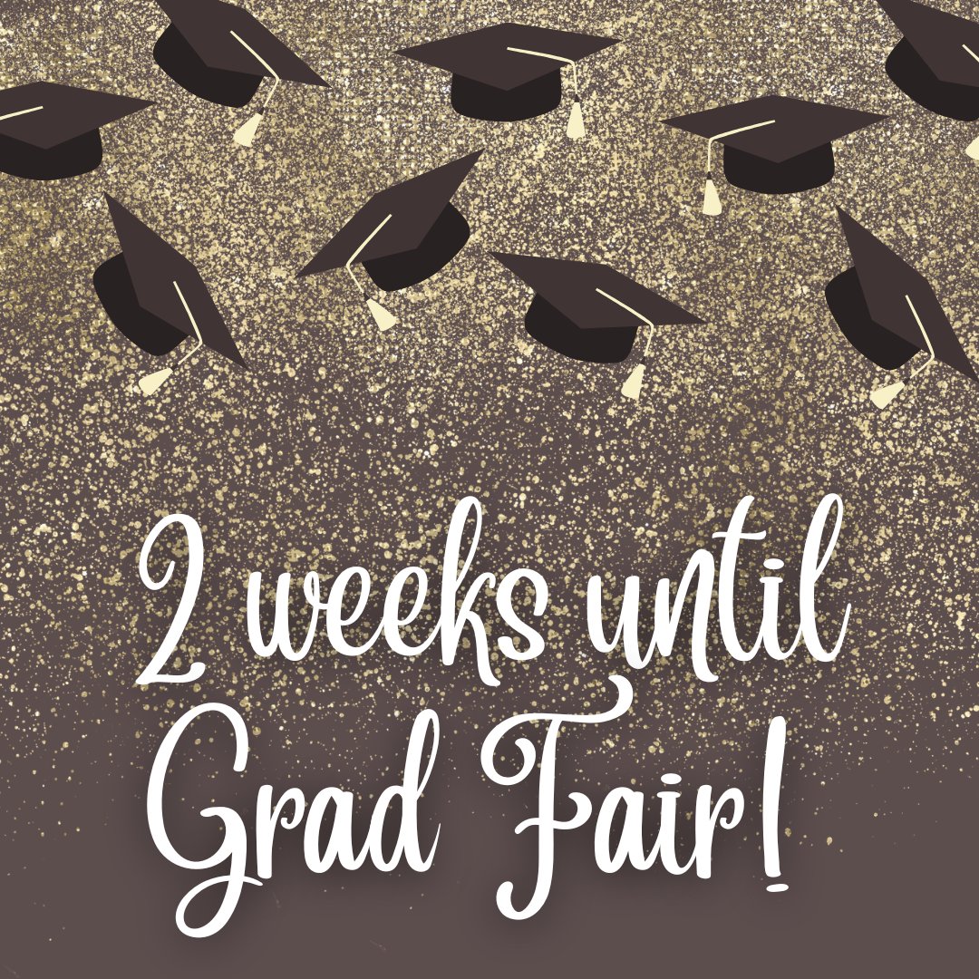 TAMUBookstore's tweet photo. 2 weeks until Grad Fair! We will have everything you need for graduation! See you April 1st #gradfair #tamubookstore #spring2025grad https://t.co/DRF7OxF7nn