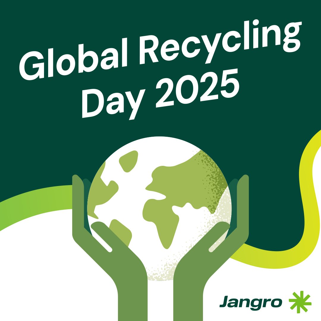 Today is #GlobalRecyclingDay! 🌍

♻️ Certified by <a href="/theplanetmark/">PlanetMark</a> for 3 years
🌱 Nurture by Jangro plants silver birch trees for #carbon capture
🔄 Jangro Circular promotes #recycling &amp; #euse
📦 #Sustainable packaging &amp; recyclable sachets

This is just the beginning! 💚