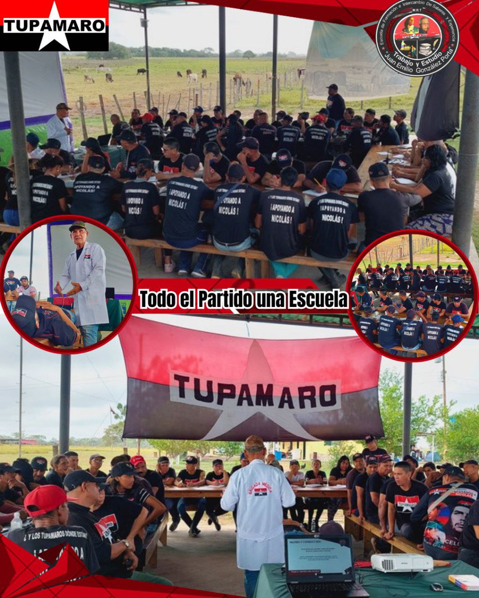 🔴⚫ Nuestro camarada de la Brigada de salud integral TUPAMARO realiza intercambio de saberes y experiencias de primeros auxilios.

Los conocimientos en primeros auxilios son una forma de defender la vida y la salud del pueblo en la lucha revolucionaria. 👨‍⚕️

<a href="/NicolasMaduro/">Nicolás Maduro</a>