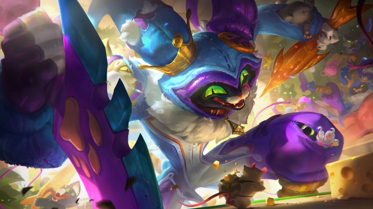 HeyShuggie's tweet photo. 🖼️ | SPLASHARTS DAS NOVAS SKINS DO PATCH 25.07
⇒ Skins de primeiro de abril
▸ Shaco (Lendário)
▸ Urgot (Épico)
▸ Braum (Épico)
▸ Naafiri (Épico)
#PBE #PBEDay #LeagueOfLegends #LOL