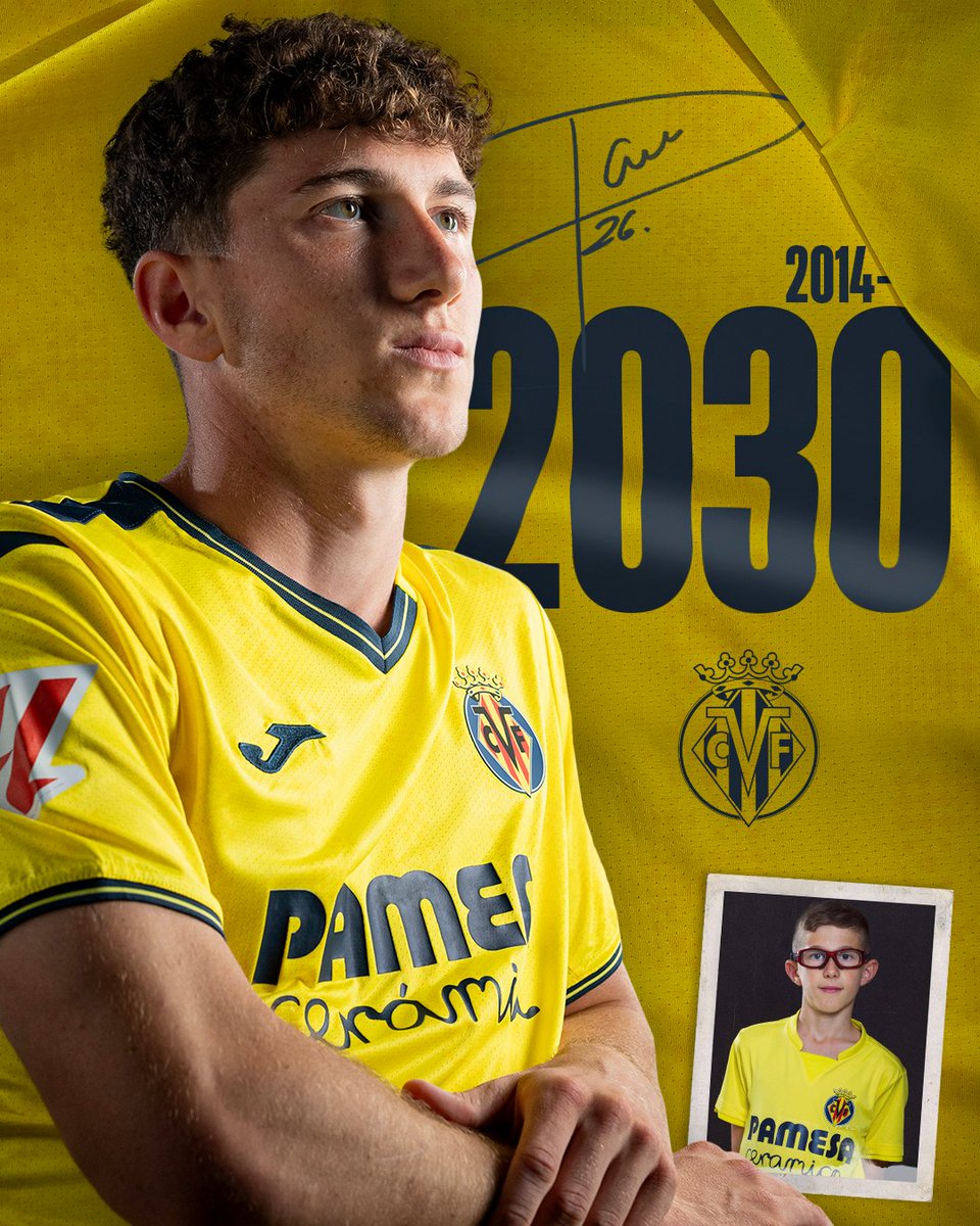 VillarrealCF's tweet photo. Tenemos xiquet de la Vilavella para rato 😁 https://t.co/nGbdg5L1Q9