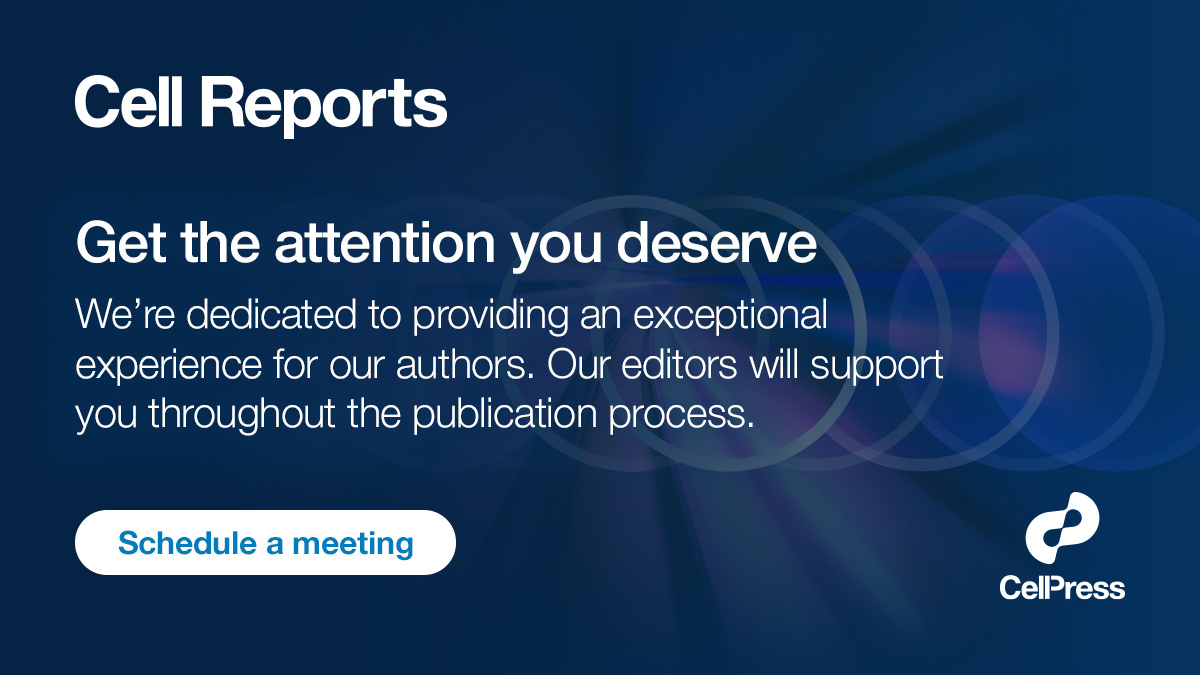 CellReports's tweet photo. If you have questions at any point about the publishing process or the scope of #CellReports, schedule a meeting with one of our editors. We look forward to working with you! https://t.co/O92upZe3dX https://t.co/GTpPpZjWcN