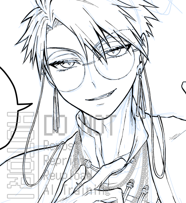 WIP: 一番描きたかった顔が出来た 