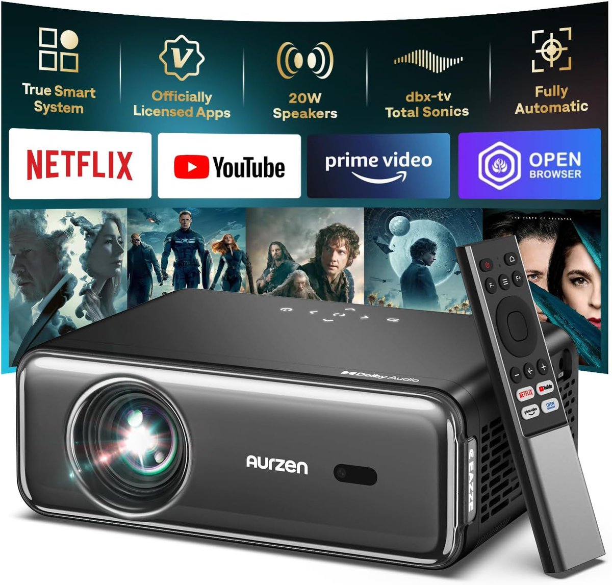 OtterDeals's tweet image. $149.98 (25% OFF!) Tired of small TV screens and complicated setups? 😩 This Smart Projector offers a large, vibrant picture with auto focus and keystone correction, plus built-in Netflix! 
👉 otterdeals.com/product/eazze-… 
#ProjectorSolutions #HomeTheaterHacks #PortableProjector