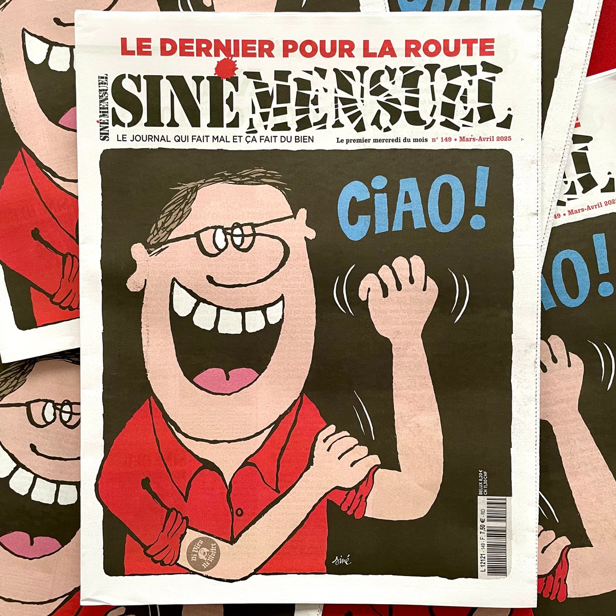 « À VOUS TOUTES ET TOUS…
... qui, pendant 17 ans, nous ont aidés à supporter un quotidien de plus en plus étouffant, à résister malgré les défaites. Toujours en dehors des clous, sans dieu ni maître, Siné mensuel a été notre boussole et notre antidépresseur. Vous avez fini par
