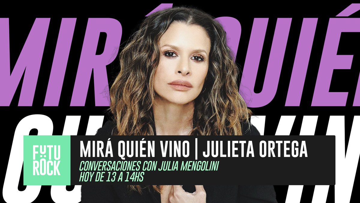 Hoy recibimos a <a href="/ortegajuli/">Julieta Ortega 🏹</a> en Mirá Quién Vino ✨

👉Desde las 13hs en vivo youtube.com/@futurock?si=m…