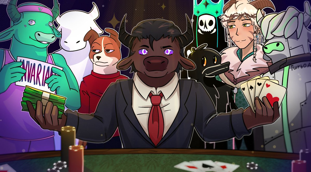 Eclipse Bulls Club is hosting a Poker Tournament!

Date: 21 March 3PM UTC!

Prize Pool:

- 5 BULL NFTs
- 50 LIL BULL POAPs
- 20 FCFS WL spots + 2 OG( FREE MINT) in E-lander
- $100 in $LAIKA
- 175,000 Invariant points
- TurboAI NFT
- 15x OG roles in Duclipse
- Mooclipse: 3 NFTs +