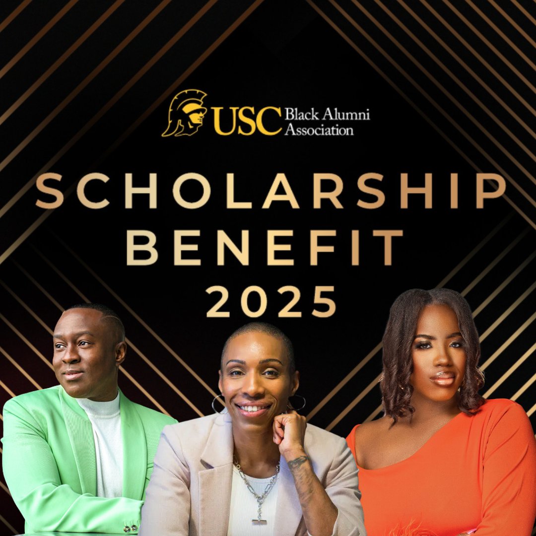The USC Black Alumni Association Scholarship Benefit is almost here! Join us on March 22 as we celebrate: Jason King, iAsia Brown, and Maliz Mahop for their contributions to the Trojan family. Limited tickets available. Register now!#USCBAA #FightOn