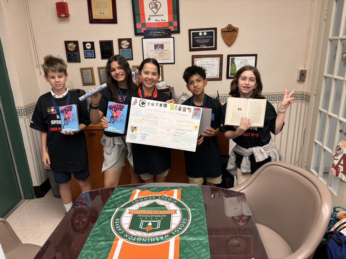 Excited that our Hive Minds Book Bout students are ready to shine! <a href="/MDCPS/">Miami-Dade Schools</a> <a href="/Secondary_ELA/">M-DCPS Secondary ELA/Reading</a>