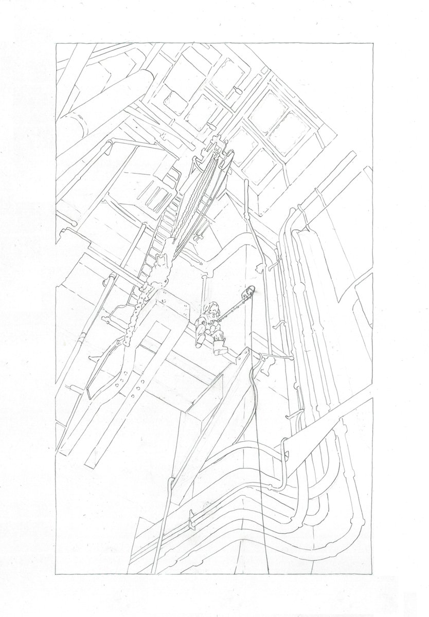 fishing in the engine room