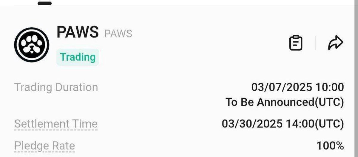FreeAirdrops099's tweet image. $PAWS Airdrop Update 🐾

Follow for more updates
t.me/FreeAirdrops099

- 🐾 Paws Listing  30 March.👀

❤️ Like 🔁 Repost
#Paws #pawsupdate #Airdrop #Update #Listing #PawsOnBinance #pawsAirdrop