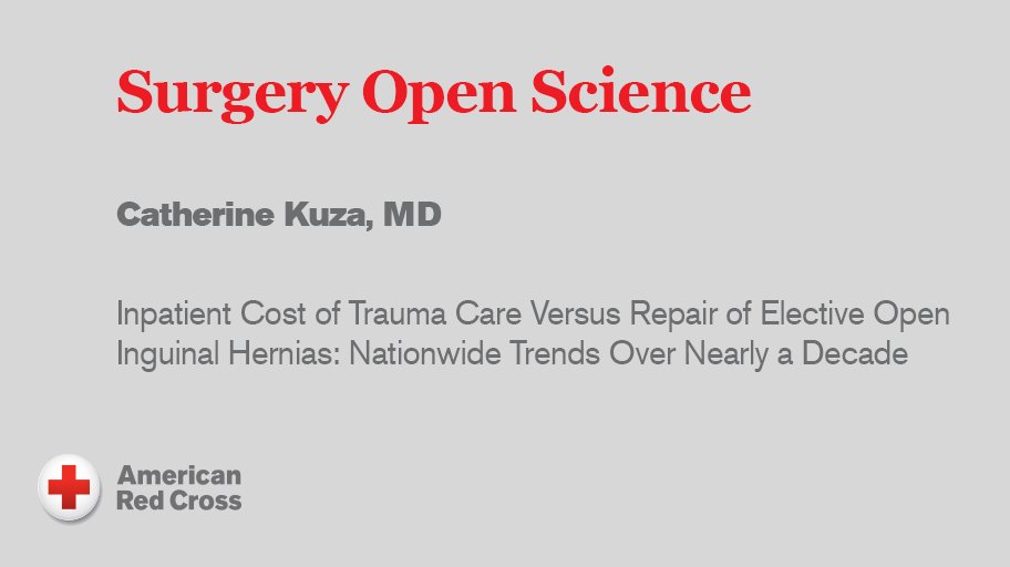 This study in The American Surgeon and co-authored by @catherinekuzamd, aimed to examine health care costs for elective open inguinal hernia repair and trauma patients, hypothesizing trauma cost would increase, while E-OIHR cost would remain unchanged. rdcrss.org/3DCHOJy
