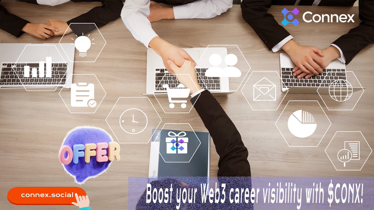 Connex (@connexsocial) on Twitter photo β¨Boost your Web3 career visibility with #Connex ($CONX)!
π Companies pay for exposure, talents showcase verified credentials, and communities thrive through governance.
π The missing link between on-chain achievements and professional opportunities! β¨Boost your Web3 career visibility with #Connex ($CONX)!
π Companies pay for exposure, talents showcase verified credentials, and communities thrive through governance.
π The missing link between on-chain achievements and professional opportunities!
