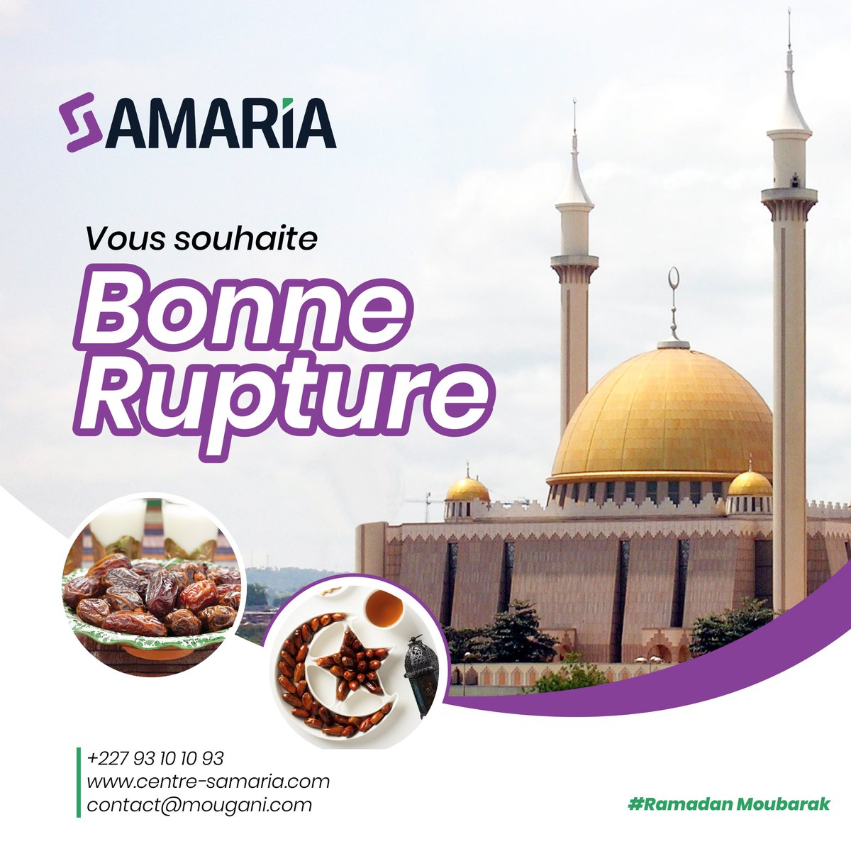 DigitalSamaria's tweet photo. #Ramadan
Bonne rupture. Œuvrez à toujours offrir le meilleur en vous, quelque soit la situation.
Le visuel de bonne rupture de cette journée est l'œuvre de @JuniorAgali  de la cohorte I de la formation en #infographie dirigée par M. Donas. 
#DigitalSamaria https://t.co/qsOUyKf4GA