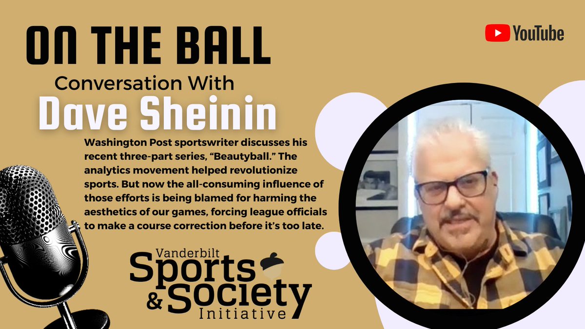 Dave Sheinin on his "Beautyball" series. "(Analytics) helped revolutionize sports. But now the all-consuming influence of those efforts is blamed for harming the aesthetics of our games, forcing league(s) to make a course correction before it’s too late" youtu.be/DNonIq5pSzU?si…