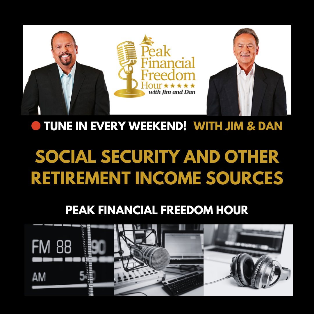 peak_fin's tweet photo. 🎙️ New episode alert! This week on Peak Financial Freedom Hour, we’re diving into Social Security &amp; Other Retirement Income Sources.

Tune in now! 📻 https://t.co/Ywxz0Iukh0 https://t.co/5JeBtNPlzu