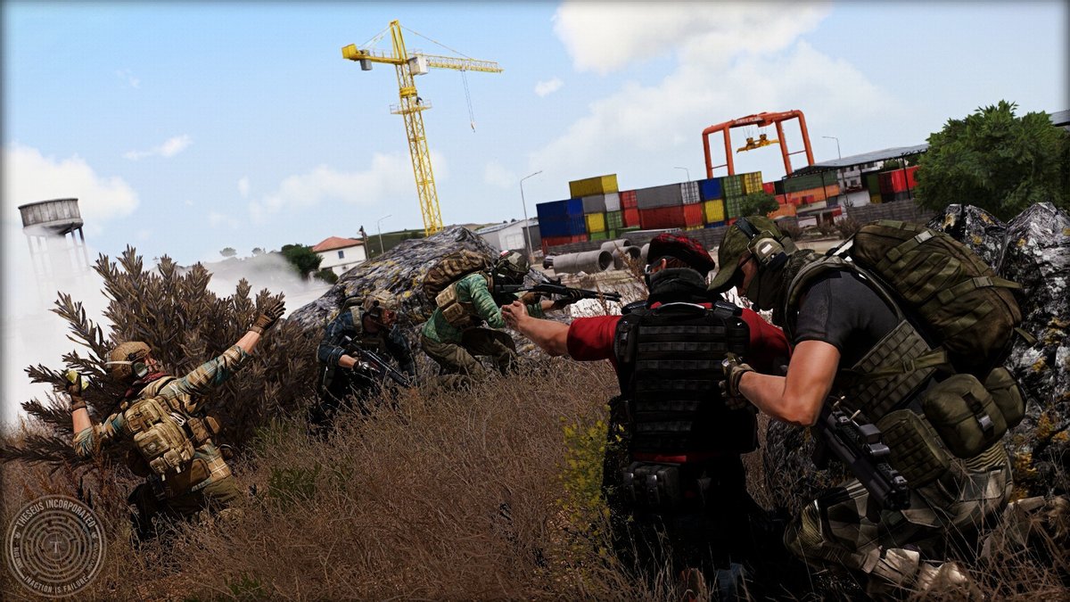 TheseusInc's tweet image. Barely Armed and Somewhat Dangerous

Theseus cleared a syndicate-controlled depot for Vrana Industries, securing illegal shipments and repelling heavy reinforcements.

📸 Check out our contractor's footage:
youtu.be/V1whTZbZv5c

#Arma3 #ArmaPhotography @ArmaPlatform