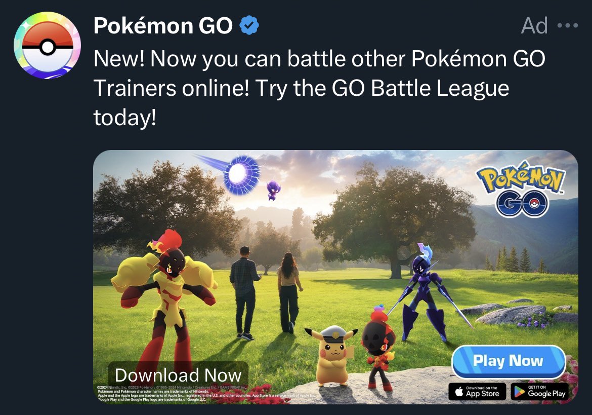 Jason2890 (@jason2890pogo) on Twitter photo Wow! We can finally battle other Pokemon GO Trainers online in the GO Battle League?? Thanks <a href="/PokemonGoApp/">Pokémon GO</a> for letting me know about this cool new feature that certainly hasn’t already been in the game for 5+ years! ☺️ Wow! We can finally battle other Pokemon GO Trainers online in the GO Battle League?? Thanks <a href="/PokemonGoApp/">Pokémon GO</a> for letting me know about this cool new feature that certainly hasn’t already been in the game for 5+ years! ☺️