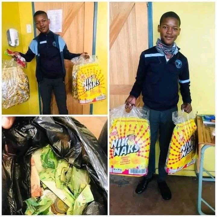 This boy sell snacks at school to take care of his young siblings in Eastern Cape…..

May his business succeed 👏🏿👏🏿