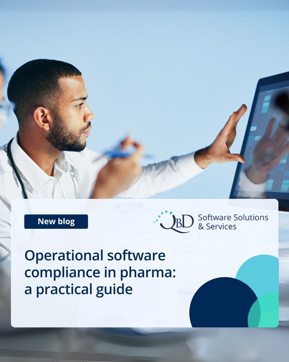 QbDGroup's tweet image. Discover a comprehensive approach to maintaining software compliance in pharma. Explore compliance frameworks, key stakeholder roles, task management, and best practices.
📖 Read more: hubs.li/Q03cjWC00
#SoftwareCompliance #ComputerizedSystems #Pharma